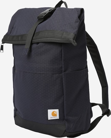 Carhartt WIP - Mochila 'Leon' em azul: frente