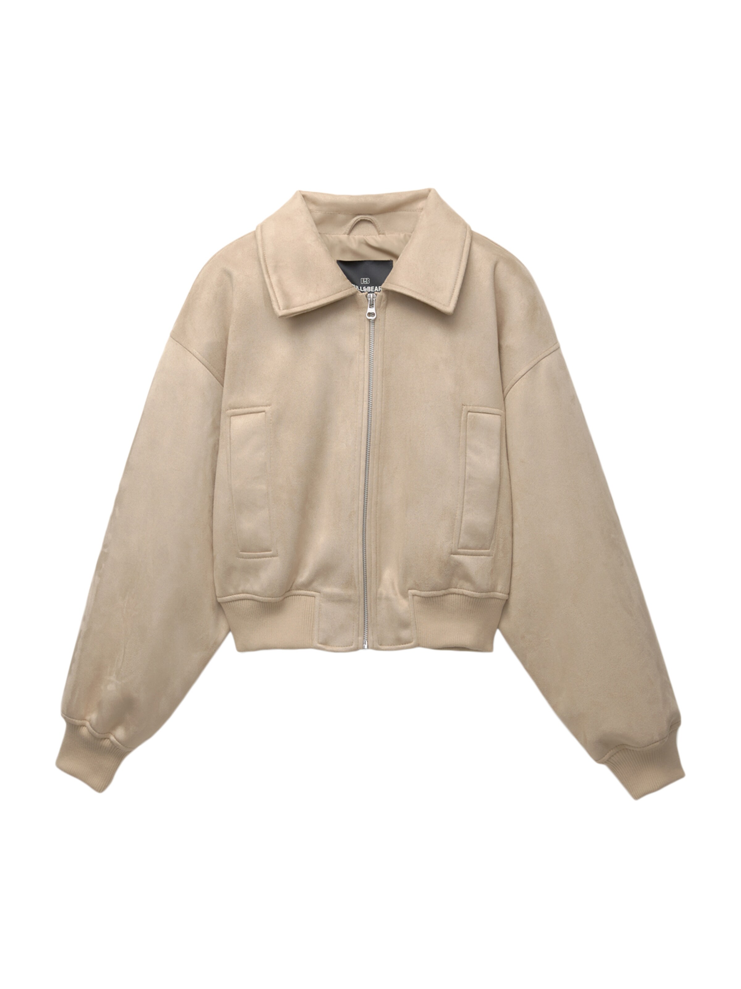 Pull&Bear Kurtka przejściowa w kolorze beżowy: przód