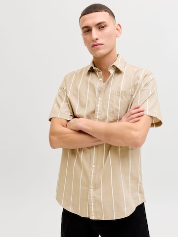 Coupe regular Chemise JACK & JONES en beige