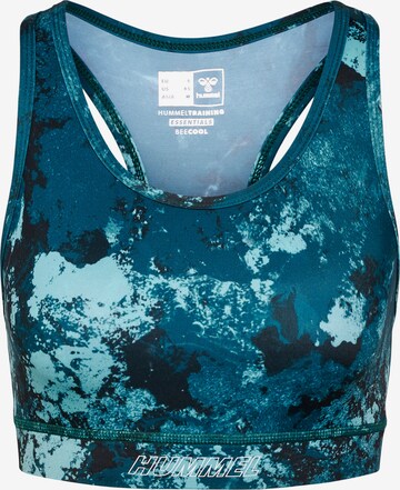 Hummel Bustier Sport bh in Blauw: voorkant