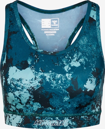 Hummel Bustier Sport bh in Blauw: voorkant