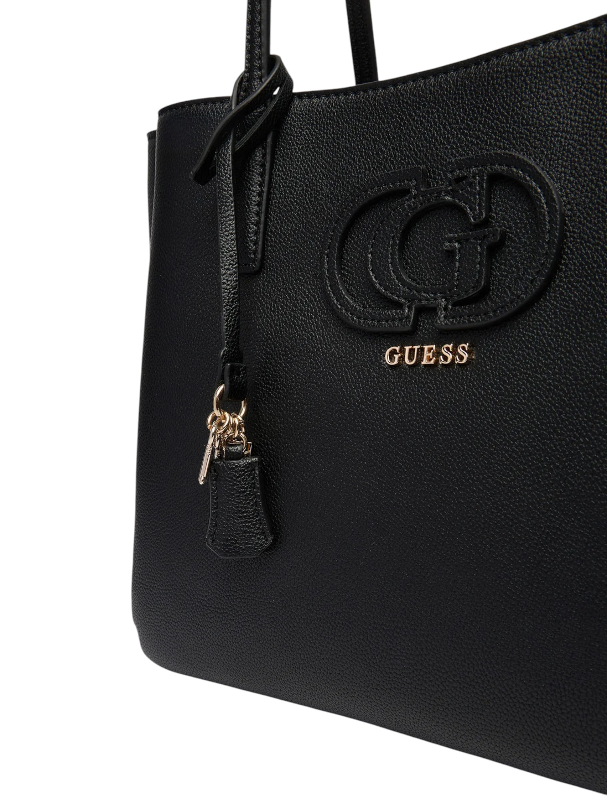 GUESS Shoppingväska 'ISOLA MULTI COMPE  HWBG99 05230' i svart