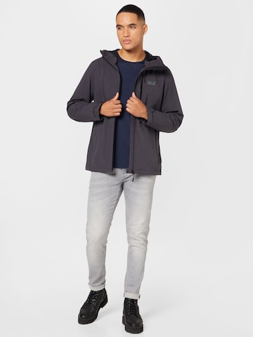 JACK WOLFSKIN Outdoorová bunda 'Go Hike' - Sivá