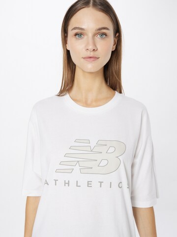 new balance Shirt 'Athletics' in Weiß