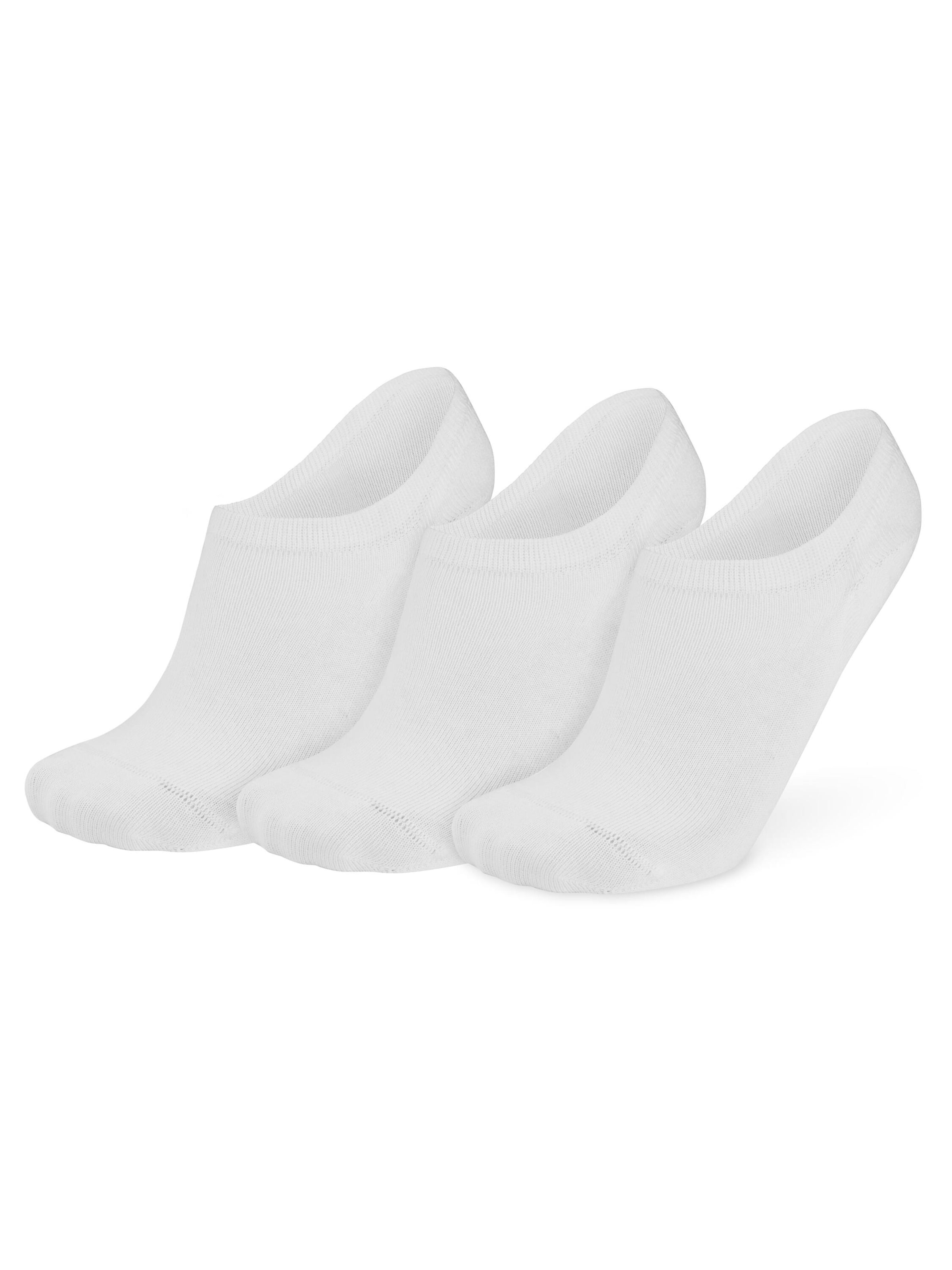 Circle Five Ankle socks in White: front