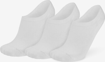 Circle Five Ankle Socks in White: front