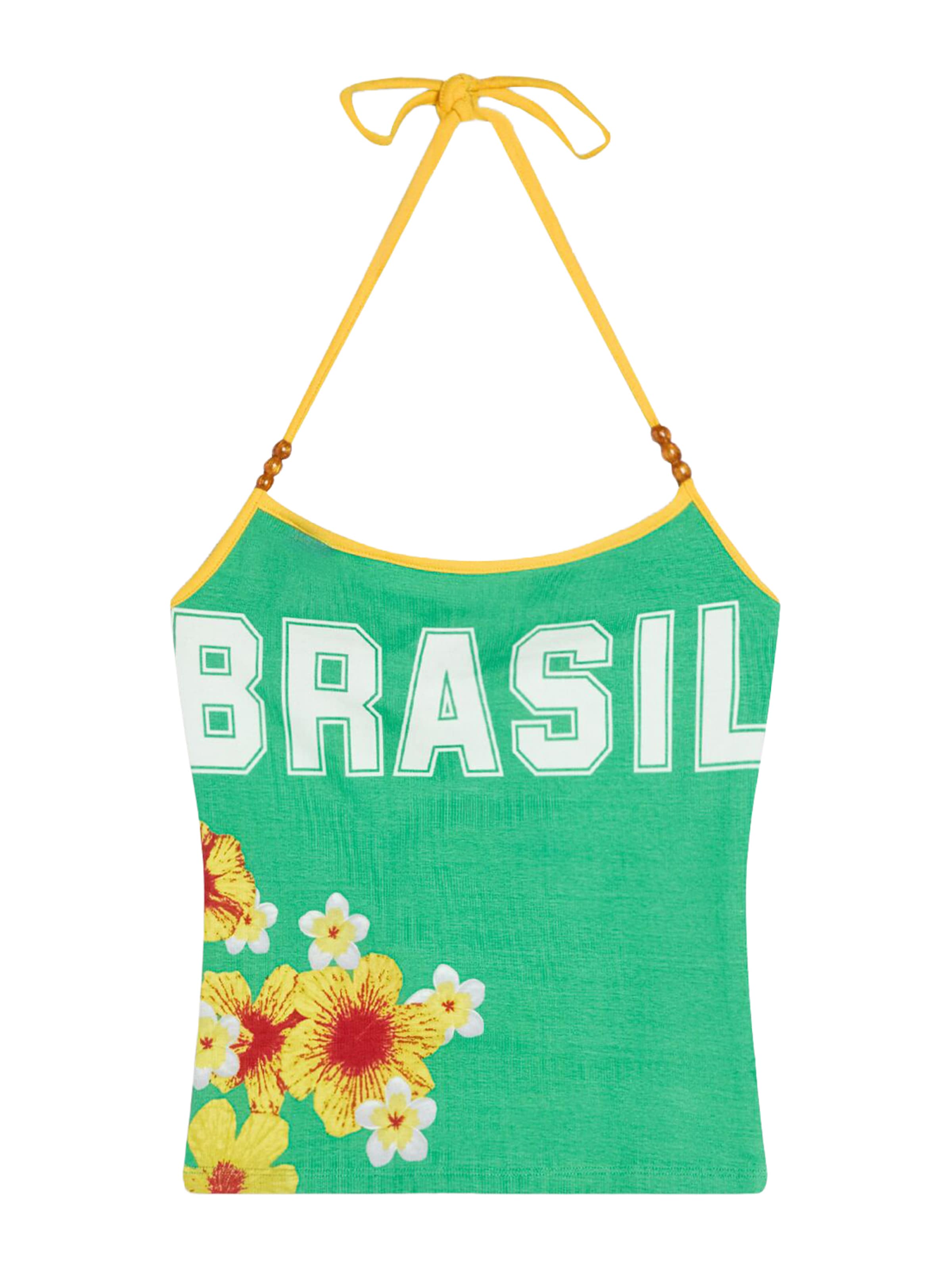 Bershka Top w kolorze zielony: przód