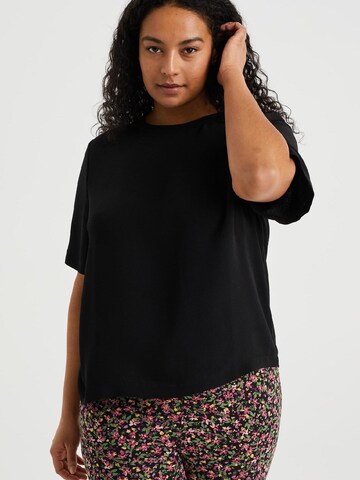 T-shirt WE Fashion en noir : devant