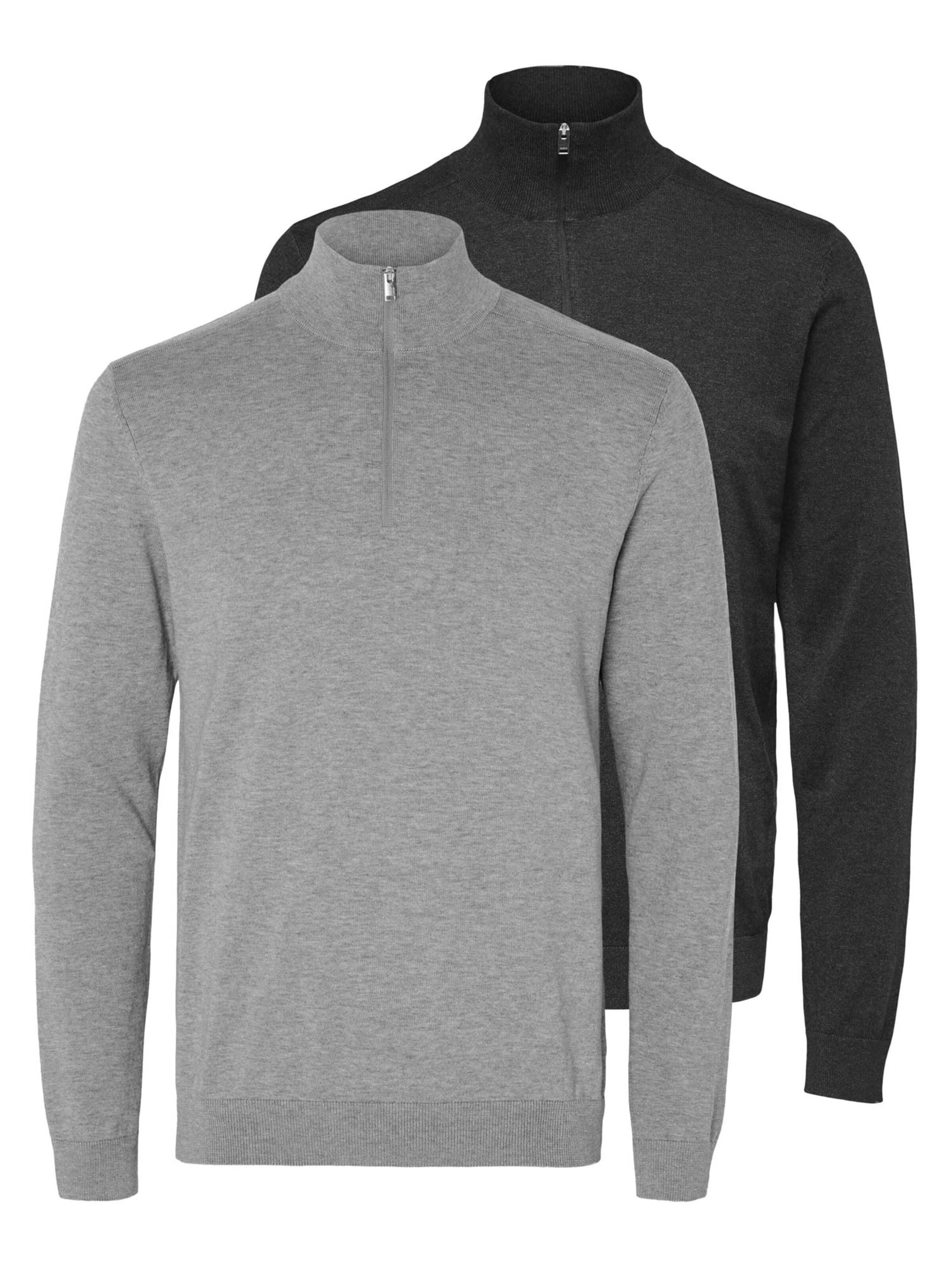 SELECTED Pullover 'Berg'‌‌‌‌ in S in graumeliert, Produktansicht