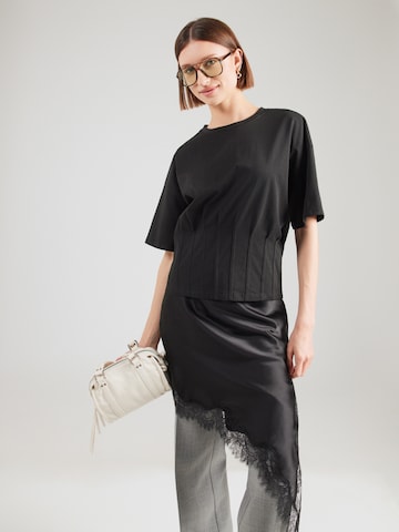 MSCH COPENHAGEN Shirt 'Kadance' in Black: front