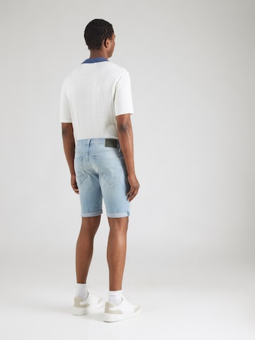 G-STAR Slimfit Kavbojke '3301' | modra barva
