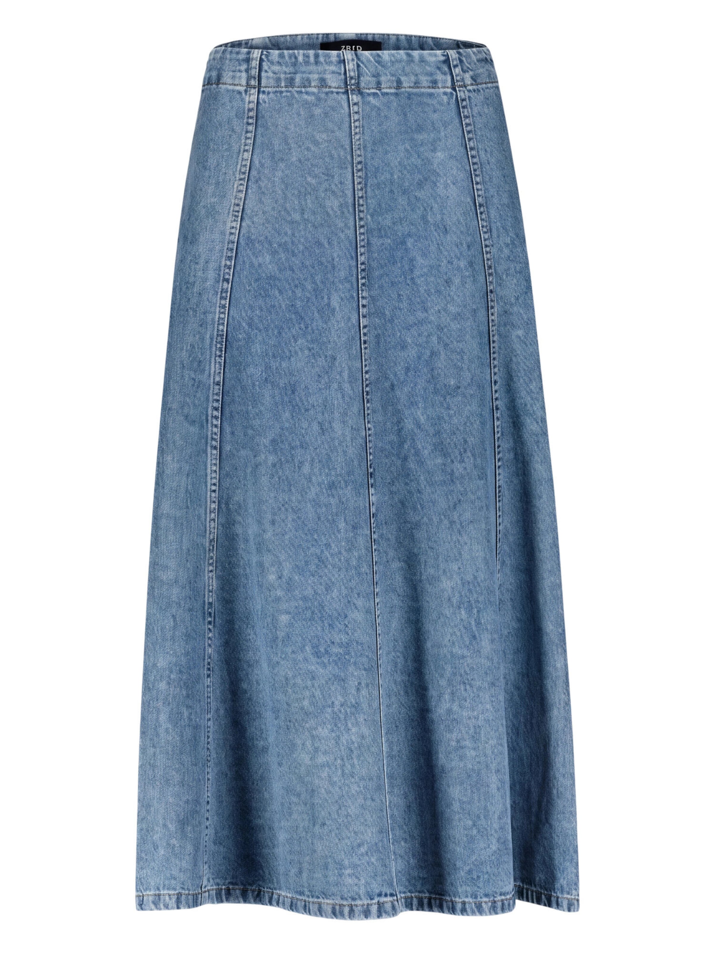 Gonna di zero in blu: frontale