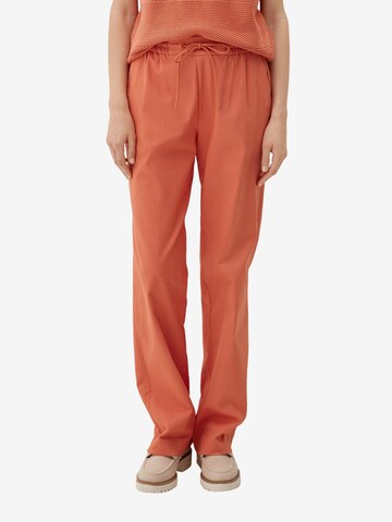 s.Oliver Loose fit Trousers in Orange: front