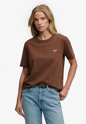 Superdry & Co Μπλουζάκι σε καφέ: μπροστά