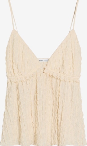 Bershka Toppi värissä beige: etupuoli