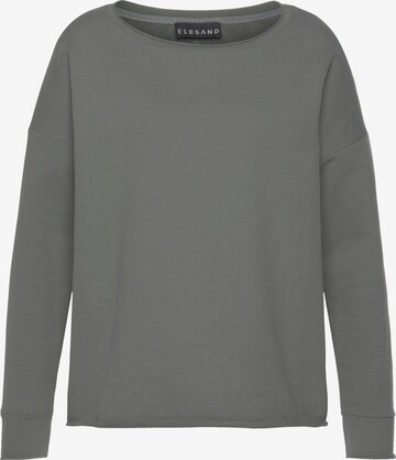 Sweat-shirt Elbsand en vert : devant