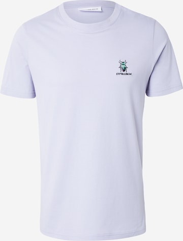 T-Shirt Lindbergh en violet : devant