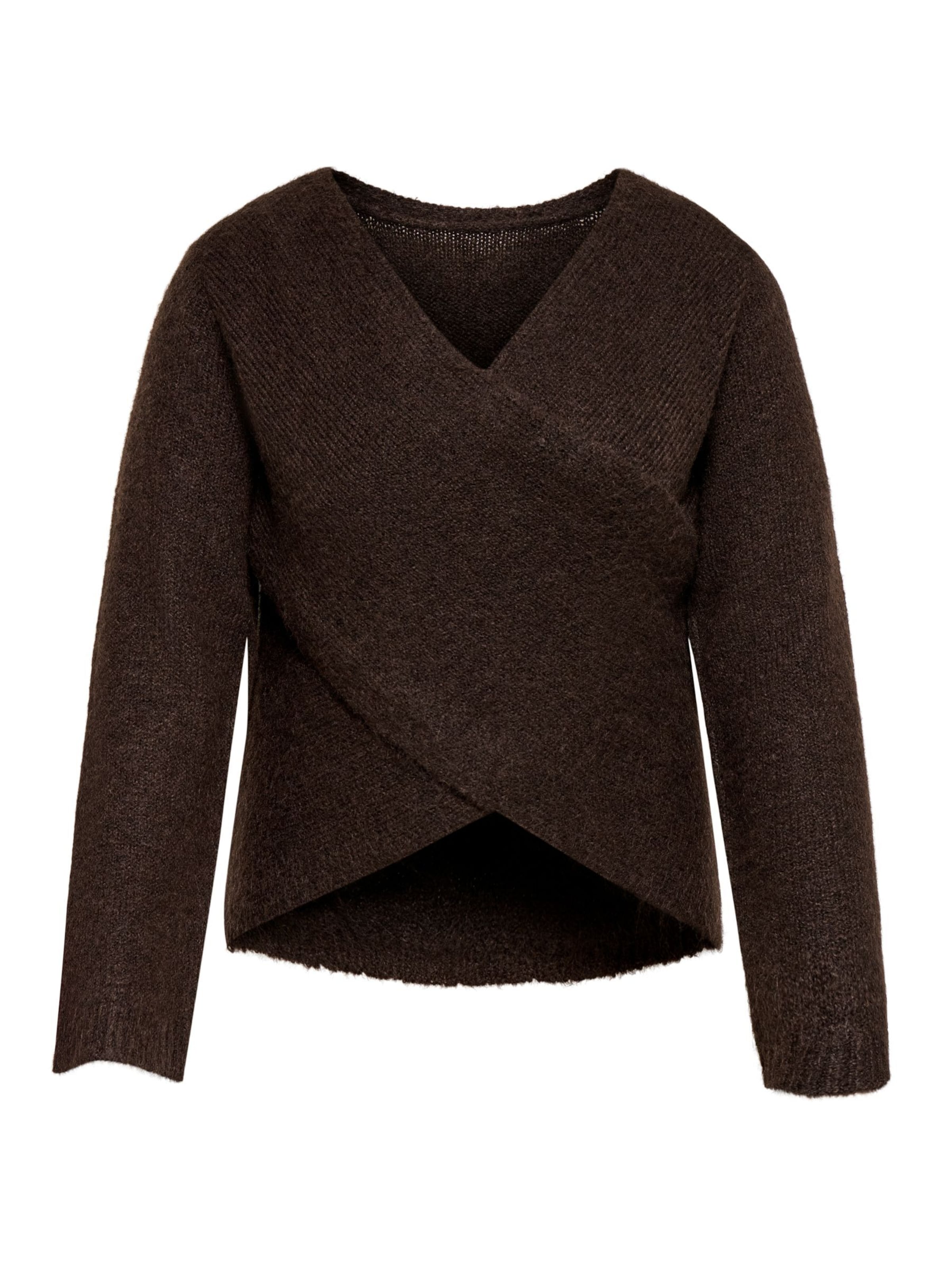 ONLY Carmakoma Pullover 'MAGGIE' in Braun: Vorderseite
