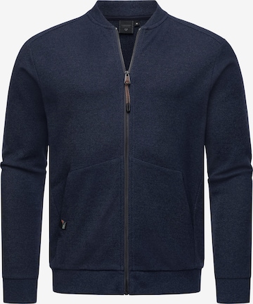 Ragwear Zip-Up Hoodie 'Cruider' in Blue: front