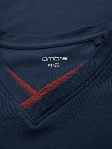 Ombre Shirt in Blauw