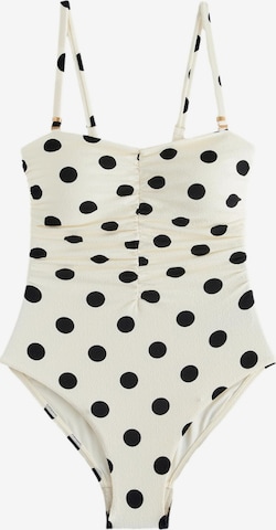 Maillot de bain modelant Next en blanc : devant