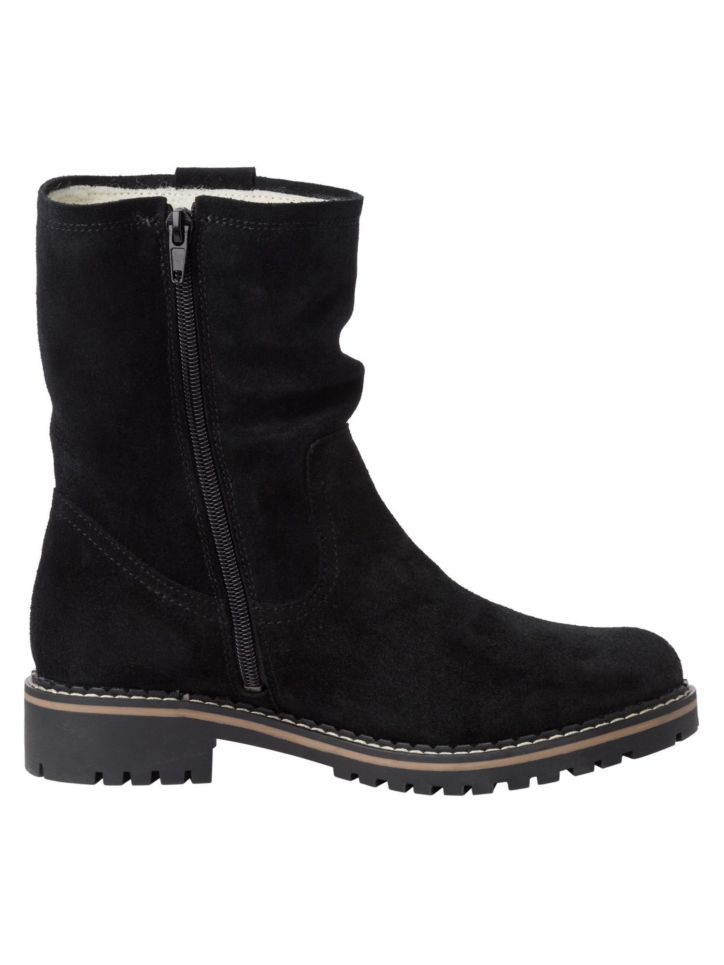 Tamaris Къси ботуши в черно