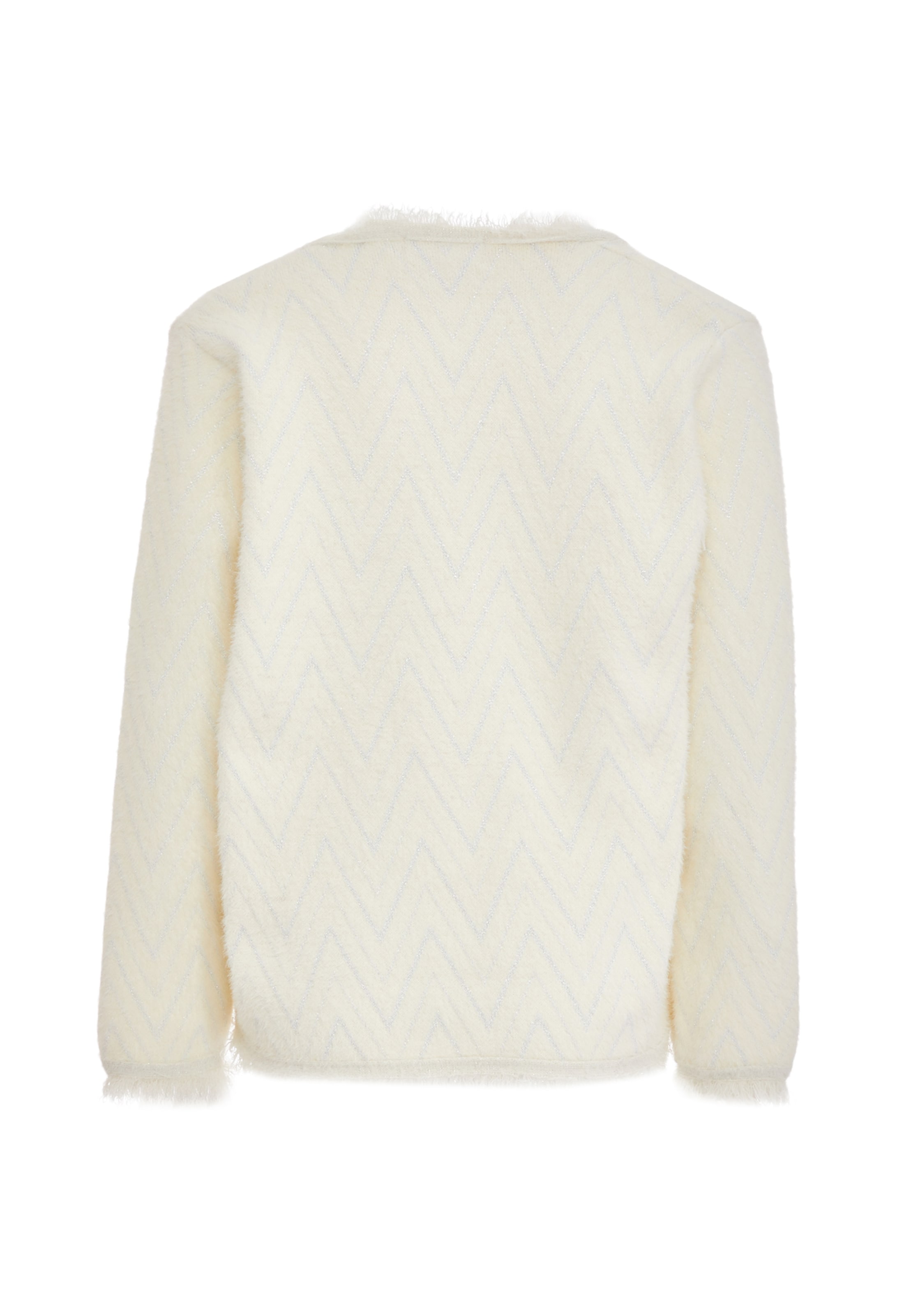 NALLY Gebreid vest in Wit