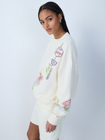 Next Sweatshirt 'Summer Motel' in Beige