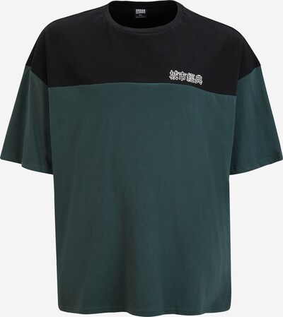 Urban Classics Plus Size T-Shirt en vert foncé / noir, Vue avec produit