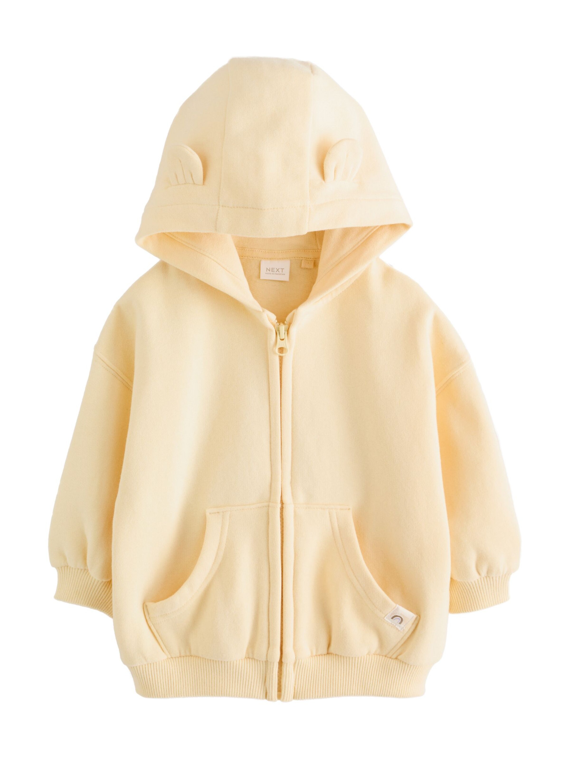 Next Sweatvest in Geel: voorkant