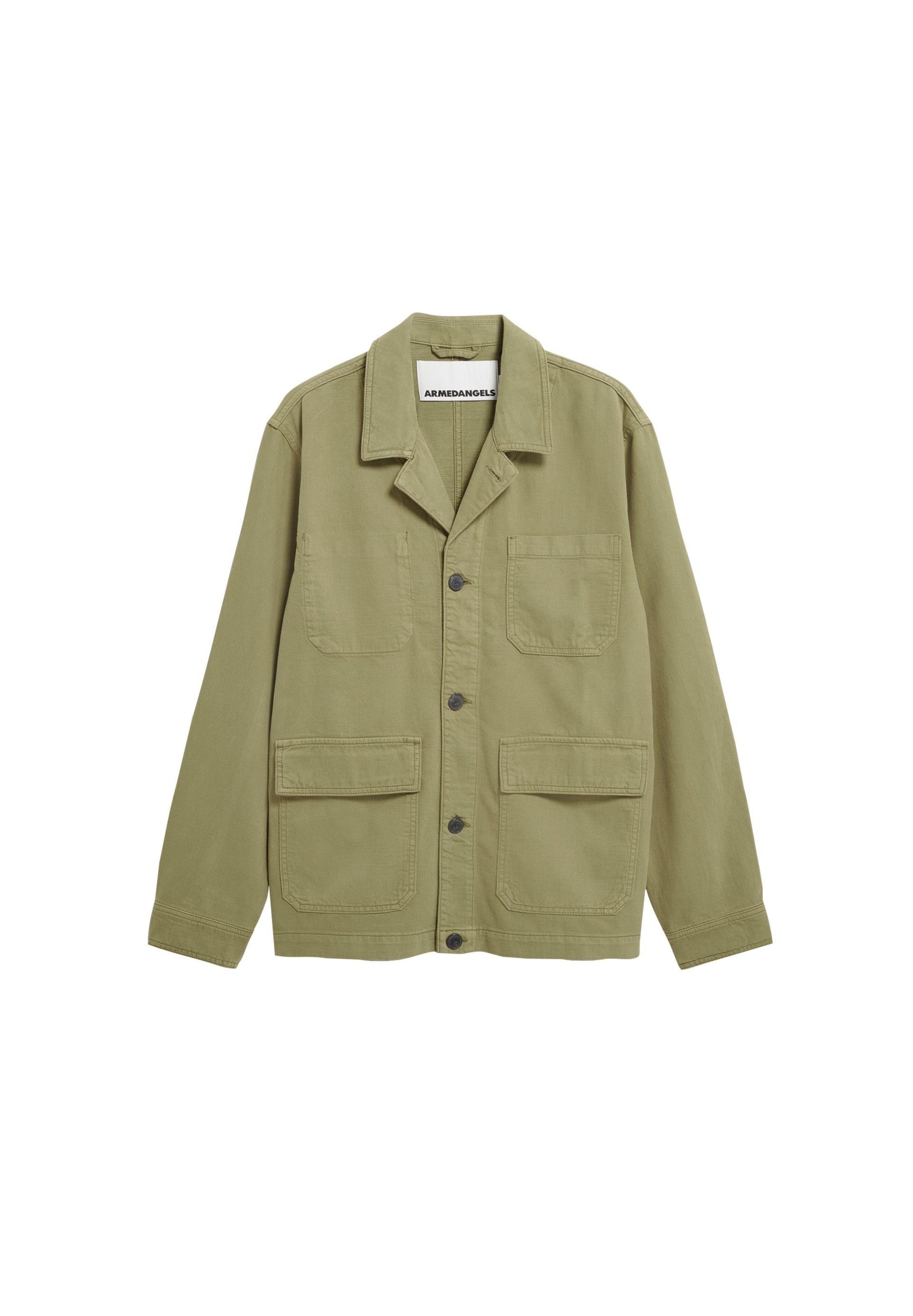 Veste mi-saison ARMEDANGELS en vert : devant