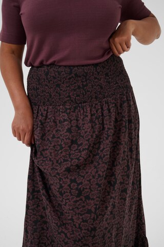 Jupe 'Bella' KAFFE CURVE en marron