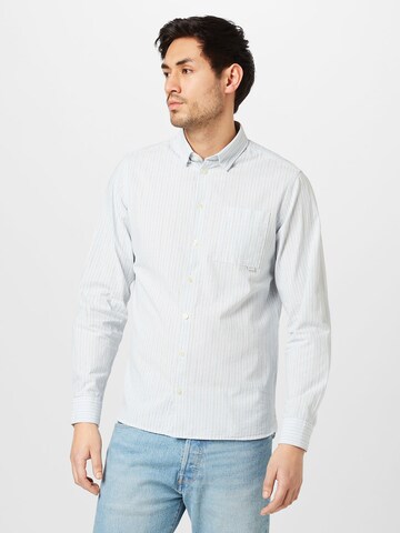 Casual Friday - Regular Fit Camisa 'Anton' em azul: frente