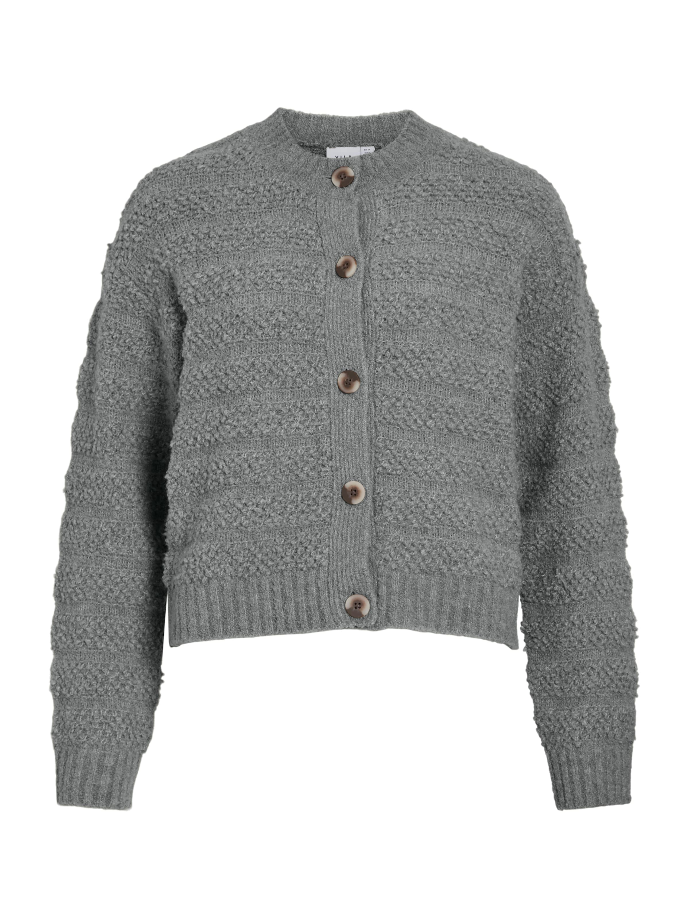 VILA Neuletakki värissä harmaa: etupuoli