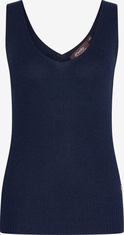 4funkyflavours Knitted Top 'Just A Little Bit' in Blue: front