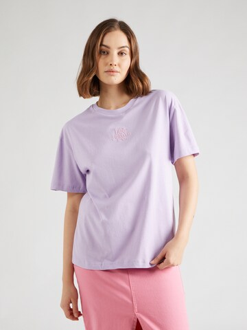 T-shirt Lee en violet : devant