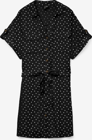 Robe-chemise 'VMBUMPY' VERO MODA en noir : devant
