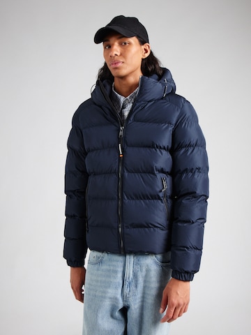 Veste d’hiver Superdry en bleu : devant