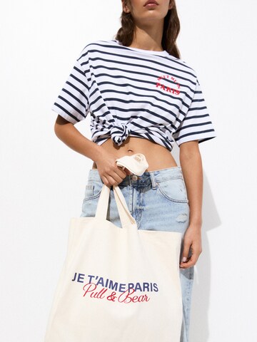 Pull&Bear Shopper táska - fehér