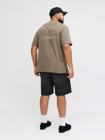 Jack & Jones Plus Loosefit Jeans 'JJITONY JJORIGINAL' i svart