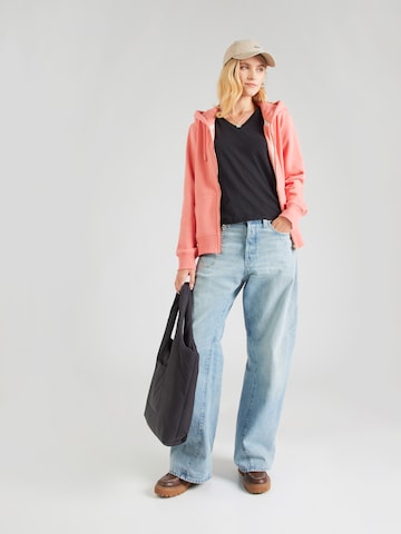 Superdry Tepláková bunda 'Essential' - Červená