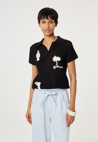 Fabienne Chapot Trui in Zwart: voorkant