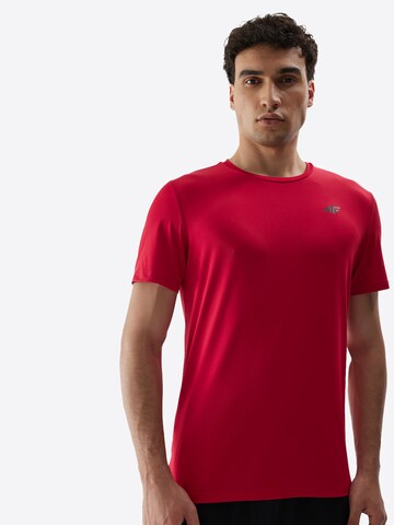 4F Functioneel shirt in Rood: voorkant