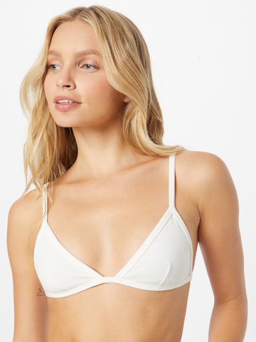 WEEKDAY Triangle Bra 'Tay' in White: front