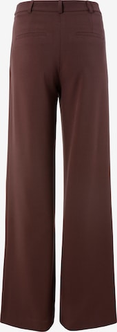 TAMARIS Regular Pleat-Front Pants in Brown