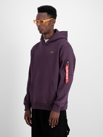 ALPHA INDUSTRIES Sweatshirt i lila: framsida