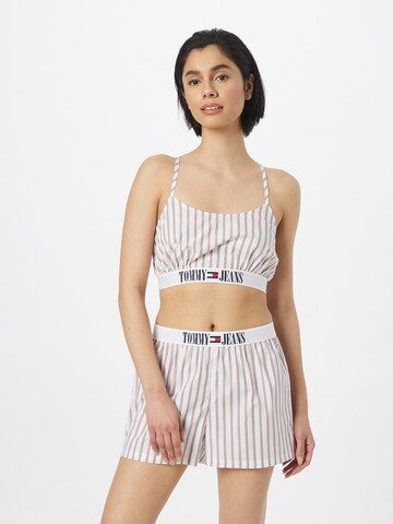 Tommy Jeans - Calções de pijama em branco: frente