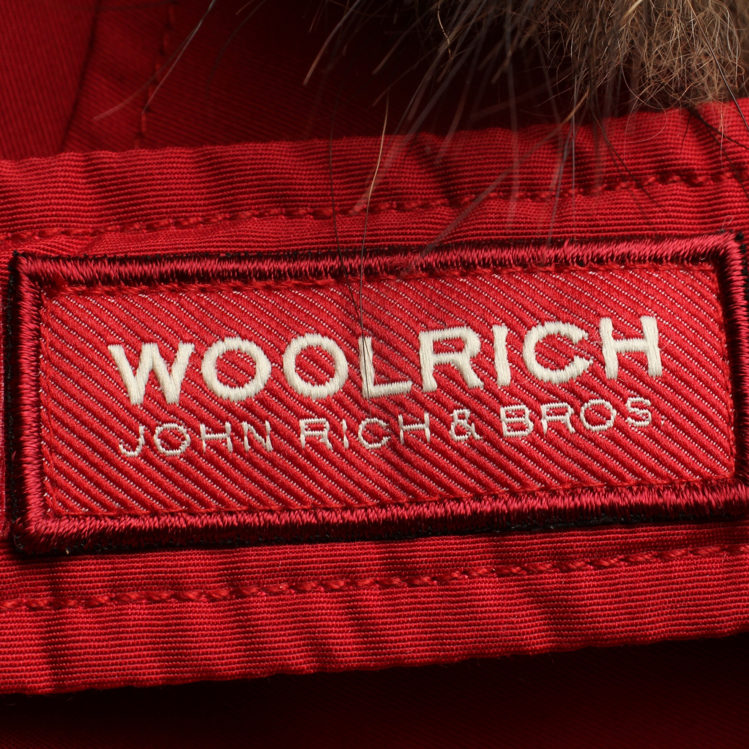 Woolrich Winterjacke / Wintermantel L in Rot