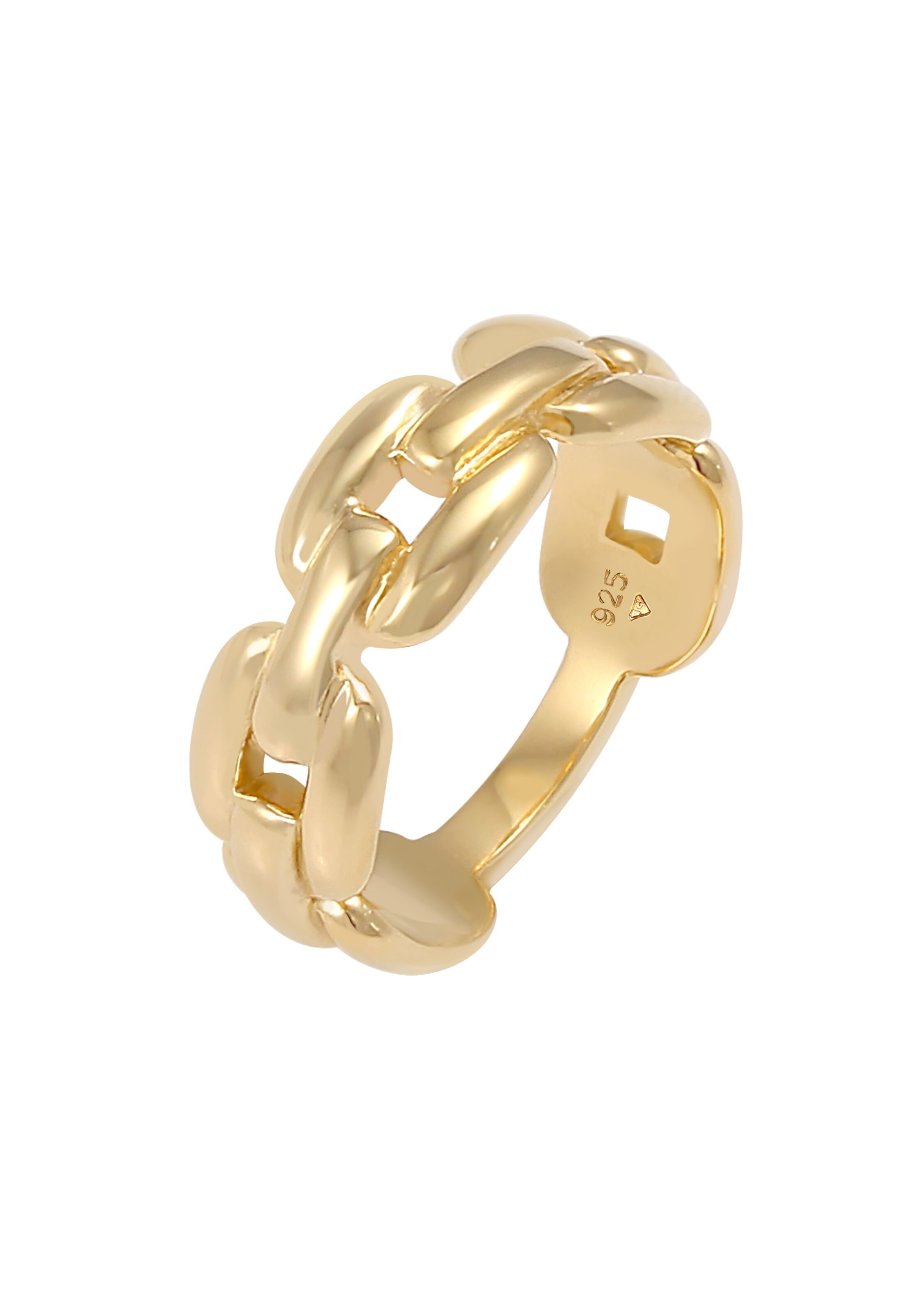 Frauen Schmuck ELLI Ring Knoten, Twisted in Gold - MI12251