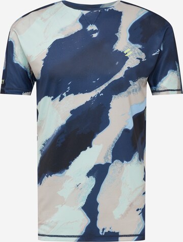 Superdry Funkční tričko – modrá: přední strana